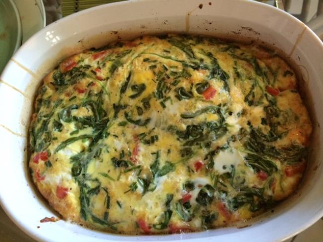 Arugula and Spring Onion Frittata - Lady Docs Corner Cafe