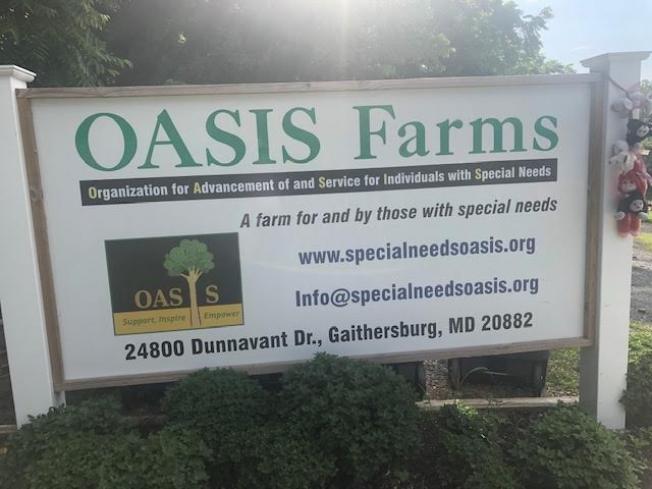 Oasis Farms signage