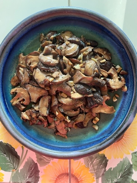 A mushroom dish